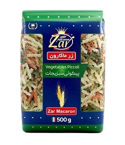 ماکارونی فرمی پیکولی سبزیجات 500گرم زر ماکارون